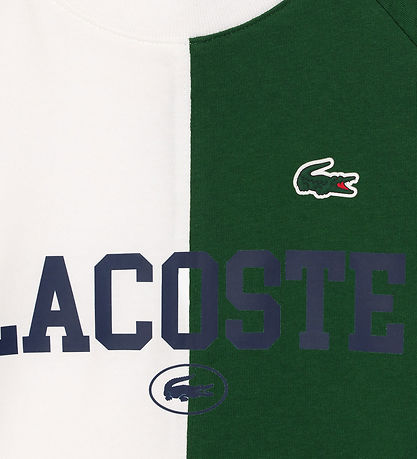 Lacoste T-shirt - Hvid/Grn