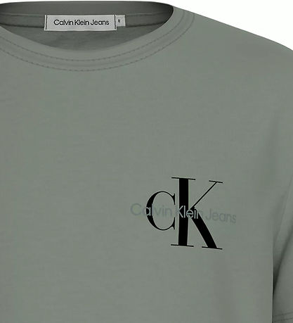 Calvin Klein T-Shirt - Chest Monogram - Meteor Green