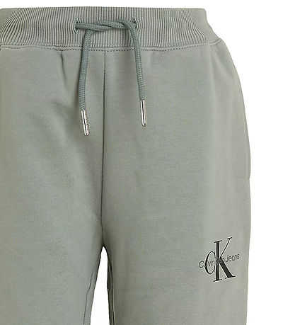 Calvin Klein Sweatpants - Monogram Logo - Meteor Green