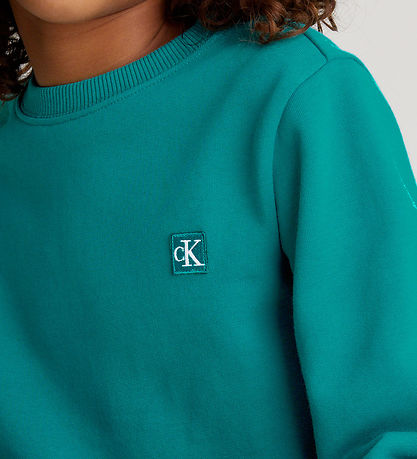 Calvin Klein Sweatshirt - Mono Mini Badge - Fanfare
