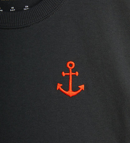 Mini Rodini T-shirt - Anchor Emb - Sort