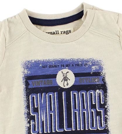 Small Rags T-Shirt - Crememeleret m. Print