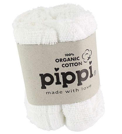 Pippi Vaskeklude - 4-pak - Hvid