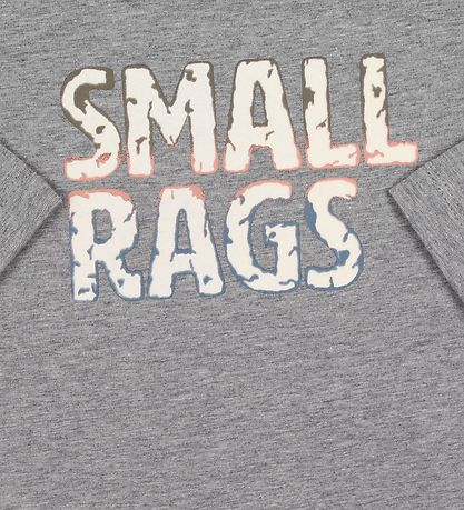 Small Rags Bluse - Grmeleret m. Print