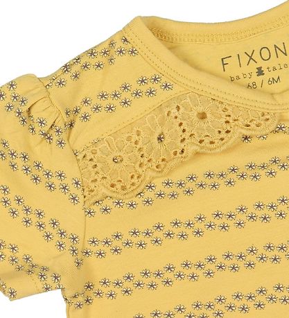 Fixoni T-shirt - Rattan m. Blomster