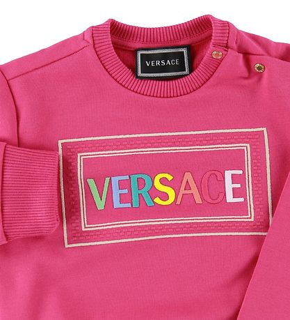 Versace Sweatshirt - Fuchsia m. Logo