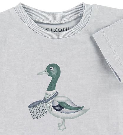 Fixoni T-shirt - Lysebl m. And