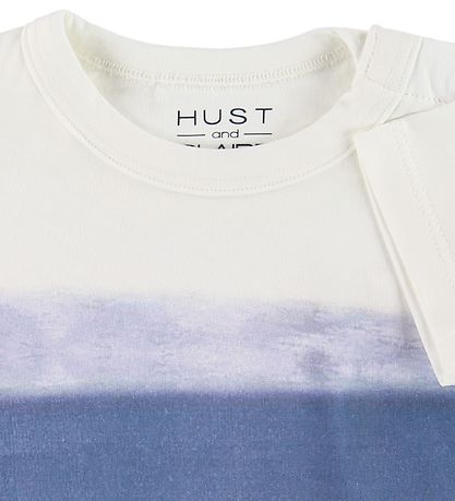 Hust and Claire T-shirt - Anker - Hvid m. Print