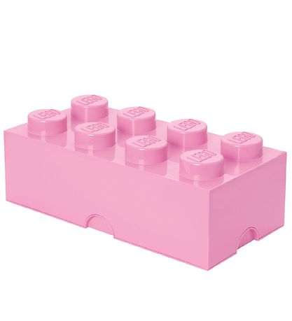 LEGO Storage Opbevaringsboks - 8 Knopper - 50x25x18 - Lyserd