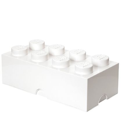 LEGO Storage Opbevaringsboks - 8 Knopper - 50x25x18 - Hvid