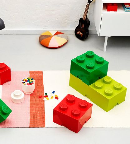 LEGO Storage Opbevaringsboks - 4 Knopper - 25x25x18 - Grn