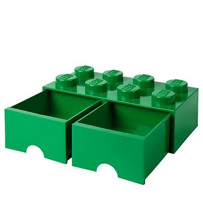LEGO Storage Opbevaringsskuffe - 8 Knopper - 50x25x18 - Grn