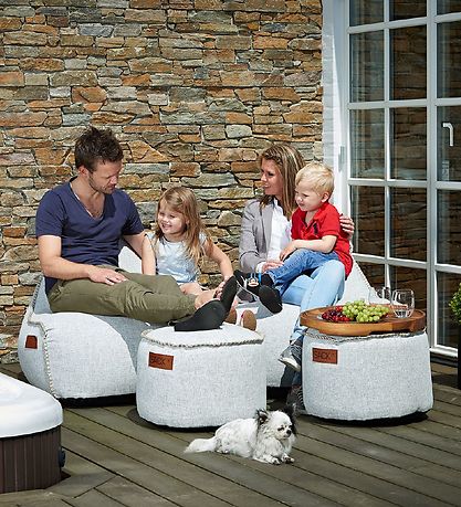 SACKit Skkestol - Cobana Lounge Chair - 96x80x70 cm - Brun/Hvid