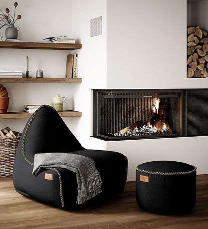 SACkit Skkestol - Canvas Lounge Chair - 96x80x70 cm - Sort