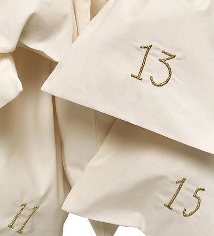 Ferm Living Julekalender - 24 bags - 100 cm - Off-White