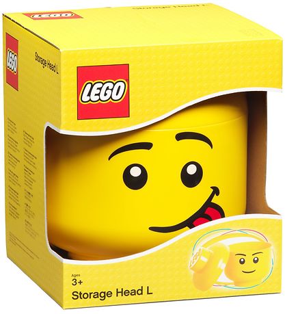 LEGO Storage Opbevaringsboks - Stor - Hoved - 27 cm - Skr