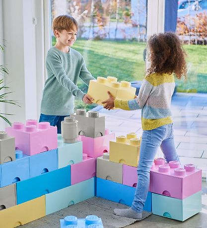 LEGO Storage Opbevaringsboks - 8 Knopper - 50x25x18 - Aqua Ligh