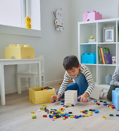 LEGO Storage Opbevaringsboks - 4 Knopper - 25x25x18 - Cool Yell