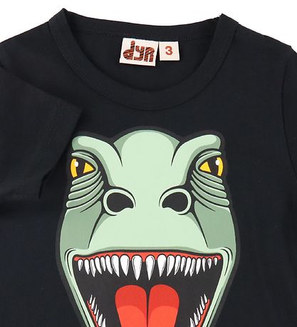 DYR T-shirt - DYRHowl - Sort m. T-Rex