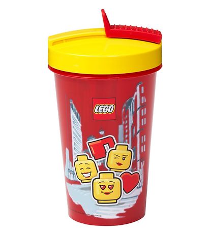 LEGO Storage Drikkedunk m. Sugerr - 500 ml - Iconic Girl - Bri