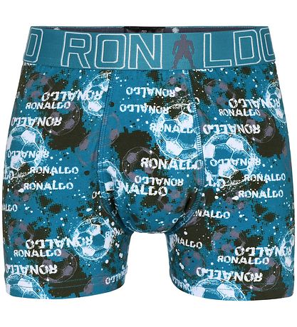 Ronaldo Boxershorts - 2-pak - Sort/Bl m. Print