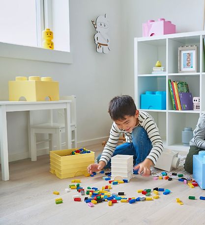 LEGO Storage Opbevaringsboks - Mini - Hoved - 12 cm - Blinke