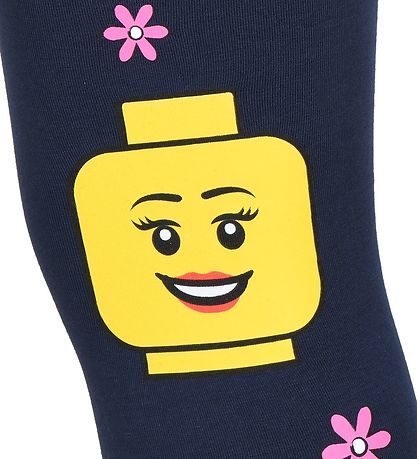 LEGO Wear Leggings - Navy m. LEGO hoveder