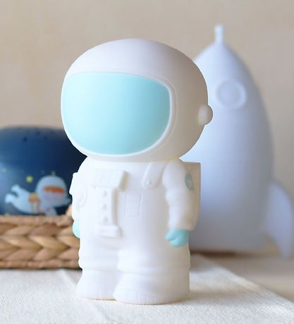 A Little Lovely Company Sparegris - Astronaut - Hvid/Bl