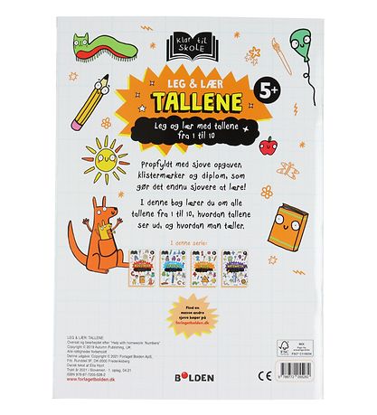 Forlaget Bolden Aktivitetsbog - Leg og Lr: Tallene - Dansk