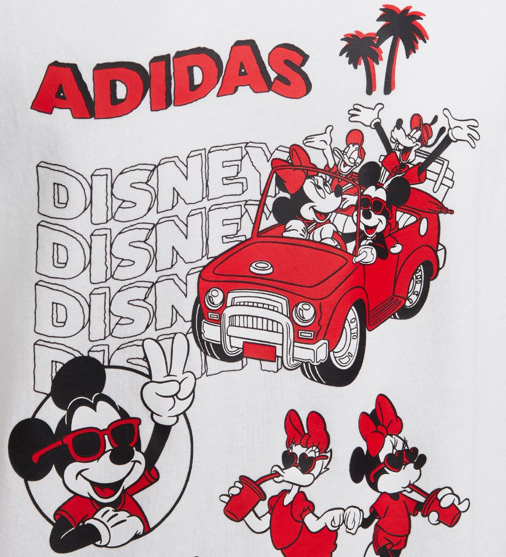 adidas Originals T-Shirt - Disney - Mickey And Friends - Hvid