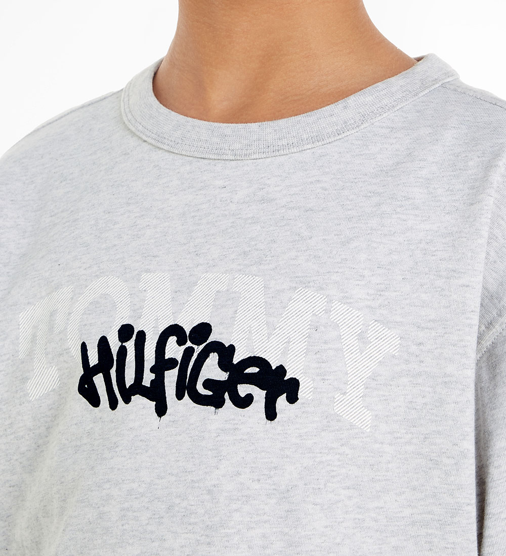Tommy Hilfiger T-shirt - Graffiti - Grey Heather