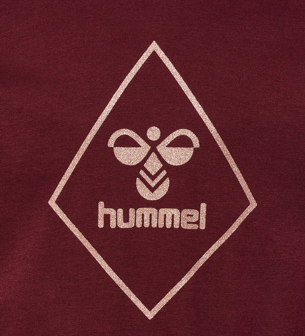 Hummel Kjole - hmlLuna - Winsor Wine/Tosa m. Glimmer