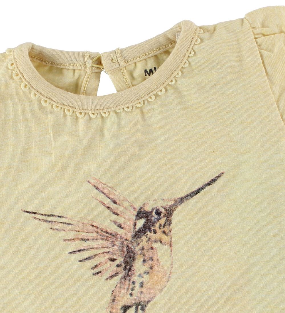 Mini A Ture T-Shirt - Annaline - Lysegul m. Kolibri