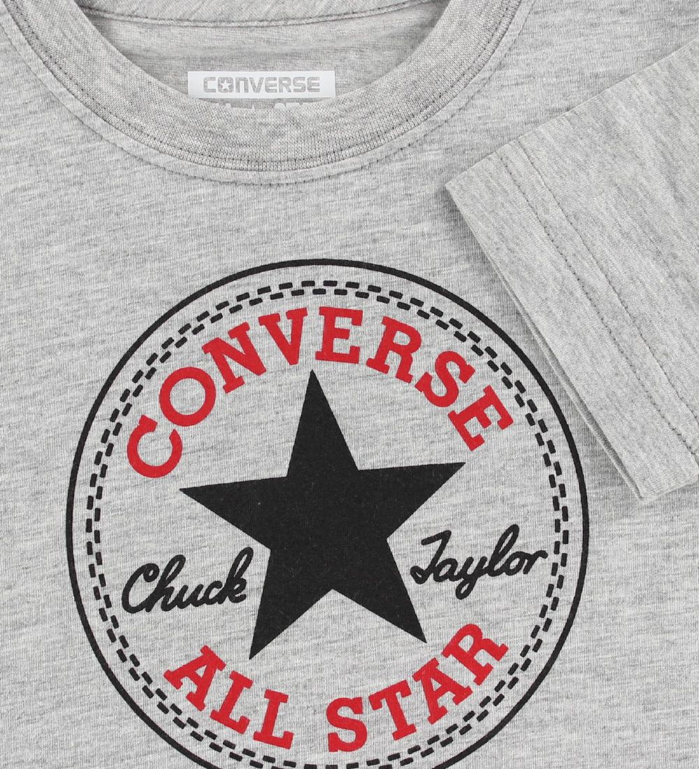 Converse T-Shirt - Grmeleret m. Logo