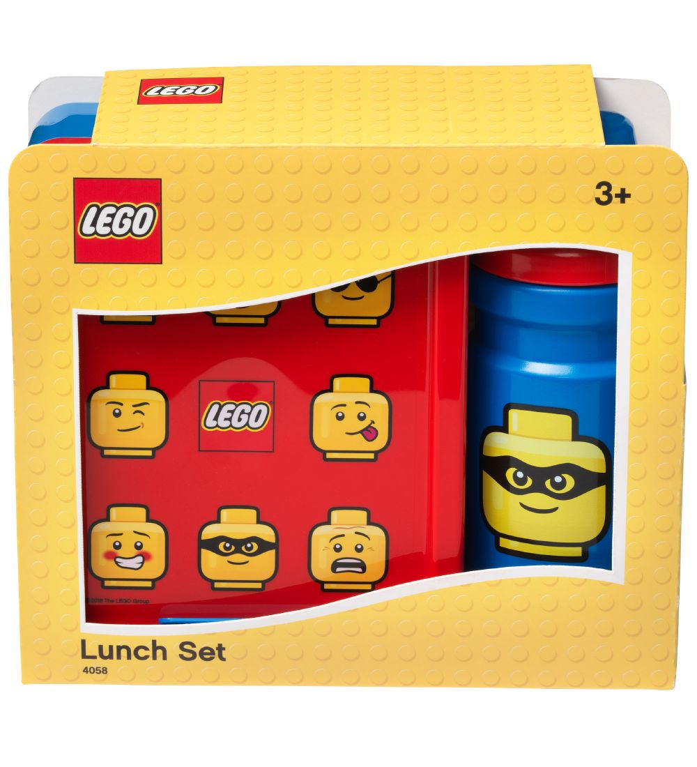 LEGO Storage Madkasse/Drikkedunk - Iconic - Bl/Rd