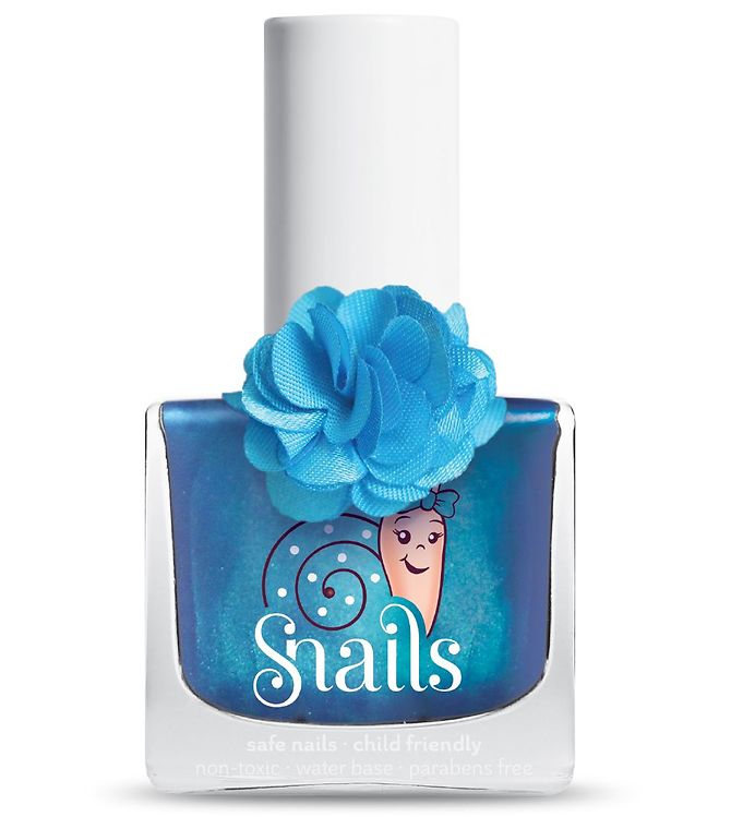 Snails Fleur Neglelak – Lily – Blå m. Glimmer