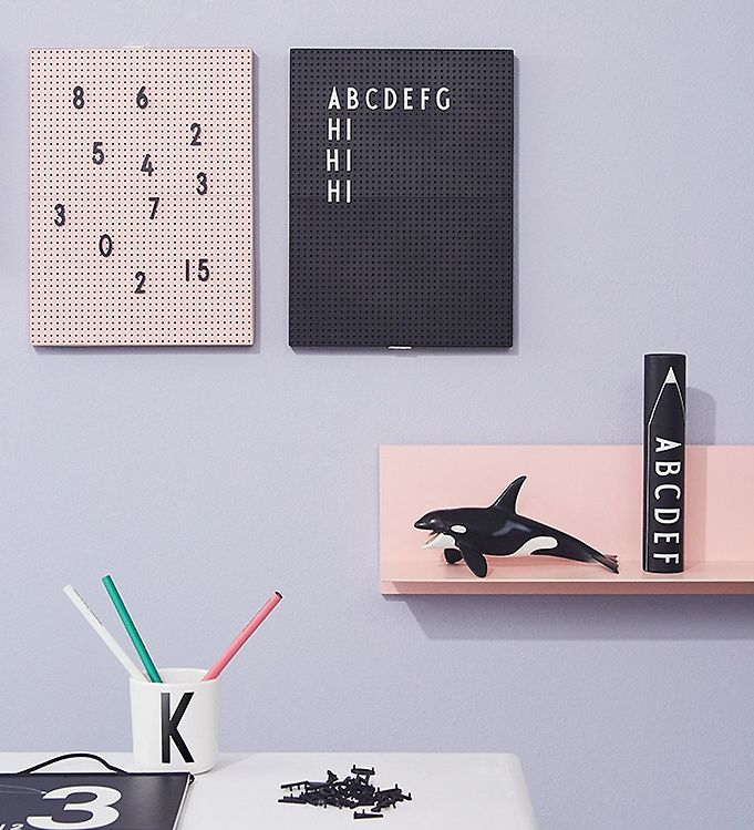 Rengør rummet er nok unlock Design Letters Tavle - A4 - Pink » Fri fragt i DK