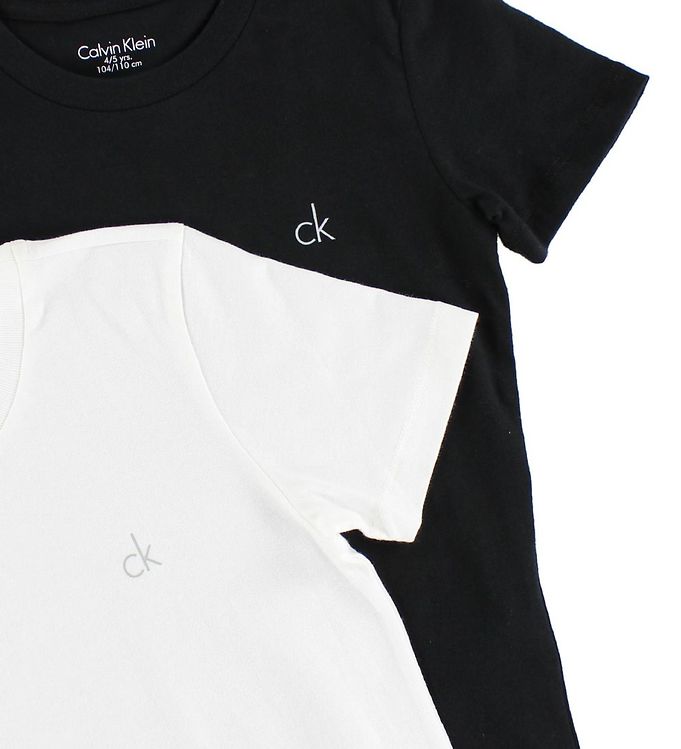 Forbedre Skænk kalk Calvin Klein T-shirt - 2-pak - Sort/hvid » Fri fragt i DK