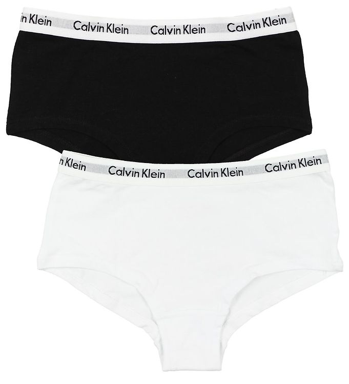 Calvin Klein Hipsters 2-pak - Hvid/Sort » Fri fragt i DK