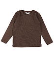 Joha Bluse - Uld - Mørk Brun