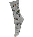 Melton Strømper - Skater - Light Grey Melange