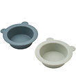 Liewood Skridsikker Skål - Peony - 2-Pak - Whale Blue/Dove Blue
