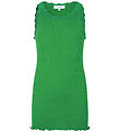 Rosemunde Top - Silke/Bomuld - Bright Green m. Blonder