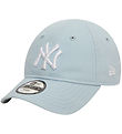 New Era Kasket - 9Forty - New York Yankees - Pastel Blå/Hvid
