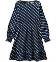 Sofie Schnoor Kjole - Navy Blue m. Striber