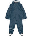 Mikk-Line Regntøj m. Seler - PU - Recycled - Orion Blue