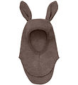 Huttelihut Elefanthue - Uldfleece - 1-lags - Brown Melange m. Ør