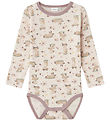 Name It Body l/æ - Uld - NmfWillit - Lilac Ash m. Dådyr