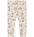 Name It Leggings - Uld - NbfWillit - Lilac Ash m. Dådyr