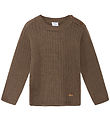 Hust and Claire Bluse - Strik - Uld - Pil - Coffee